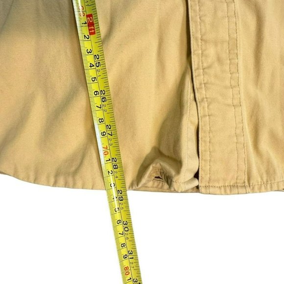 Vintage Carhartt Yellow Double Pocket Shirt Sleeve Work Button Up Shirt Mens S - Picture 5 of 5